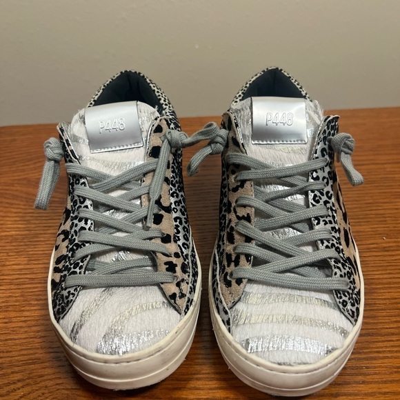 P448 John B Animal Print Sneakers Size 37 - Picture 7 of 12